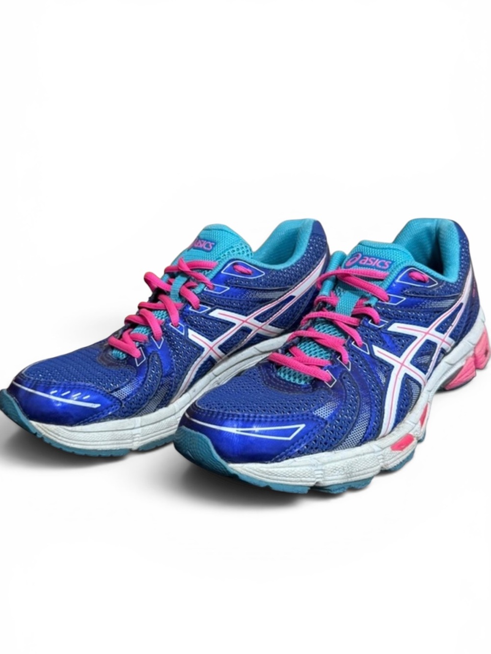 ASICS Gel Exalt Womens Running Shoes Blue Pink T379N Size 8.5